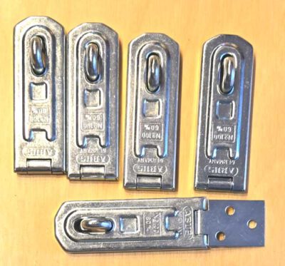 Overvalsluiting verzinkt 85mm. ABUS  set a 5 stuks - Afbeelding 2