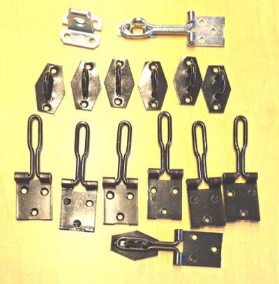 Overvalsluiting eenvoudig zwart set a 7 stuks