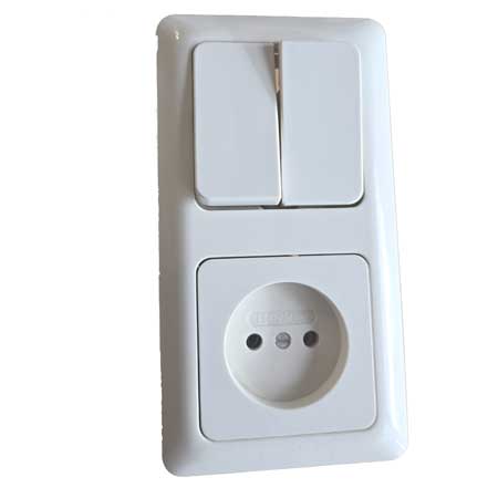 inbouw serie combinatieschakelaar Berker