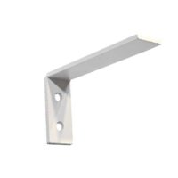 Gordijnsteun 7,5cm. wit