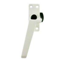 opleg raamsluiting wit met zwarte knop