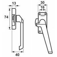 maatschets AXA opleg raamsluiting