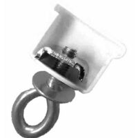 gordijnstop voor U-rails met kap