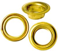 Zeilring 14mm messing