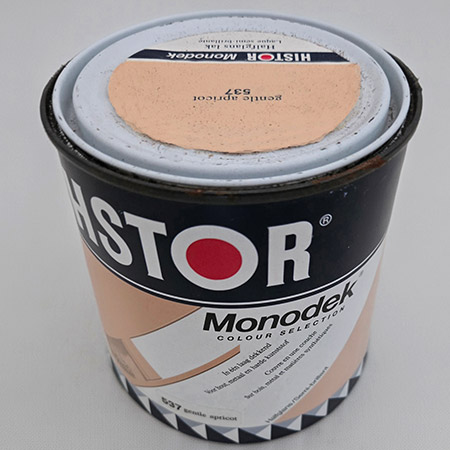 750ml. Histor Satijnglansverf kleur 537 Gentle apricot